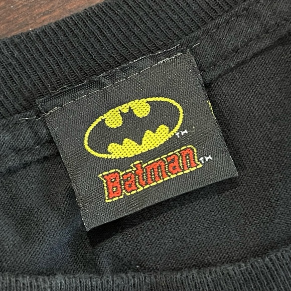 Batman Black Short Sleeve Tee Shirt Cotton Size XL - Picture 4 of 7